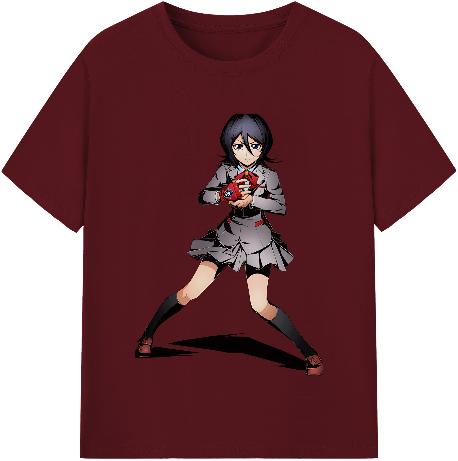（画像用） ブリーチ 朽木ルキア BLEACH Kuchiki Rukia 綿100％半袖Tシャツ（フロントプリント）